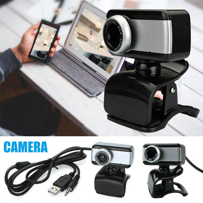 HD Webcam 480P Streaming Web Camera with Microphones Webcam for Gaming Conferencing Desktop New GK99