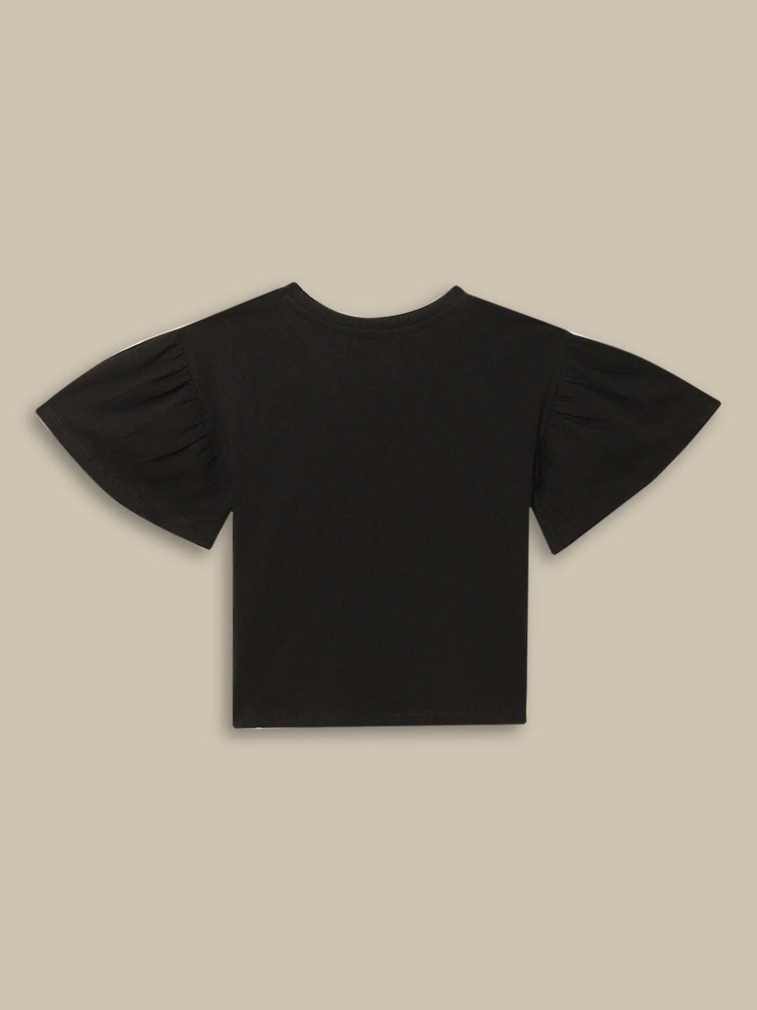 Kidsville Green Cotton Printed T-Shirt