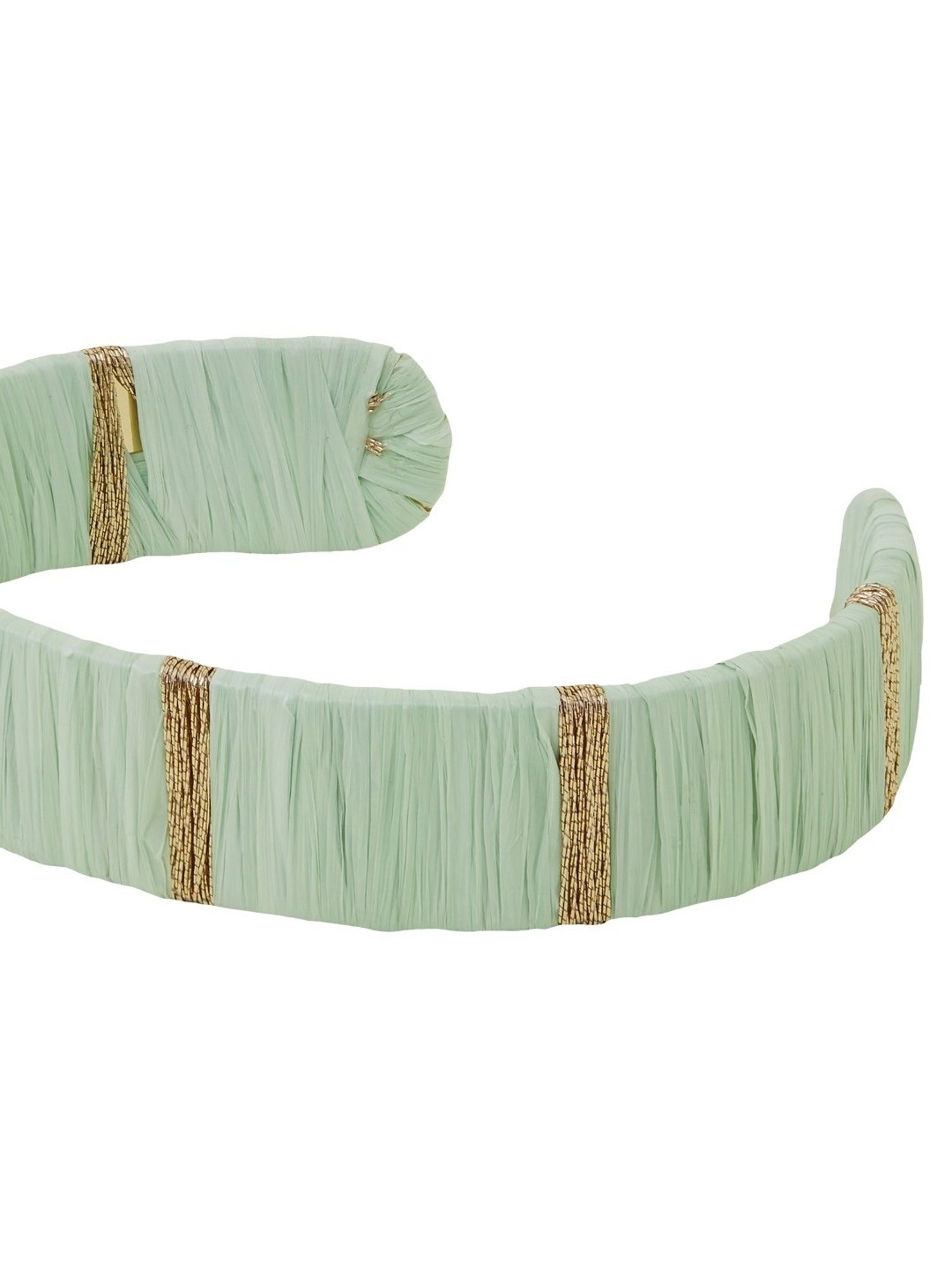 Accessorize London Women's Mint Wrapped Bangle Bracelet