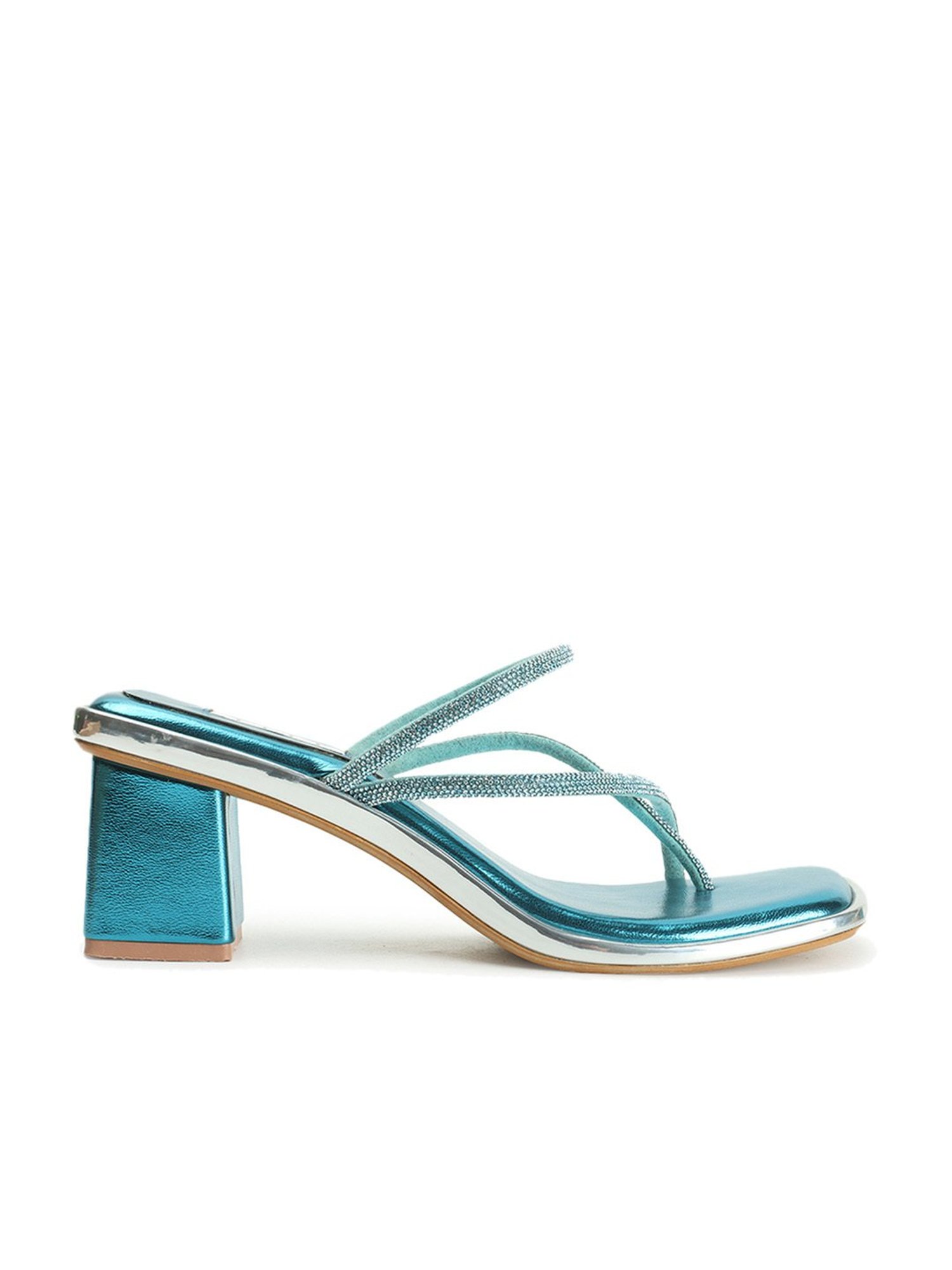 Elle Women's Blue Toe Ring Sandals
