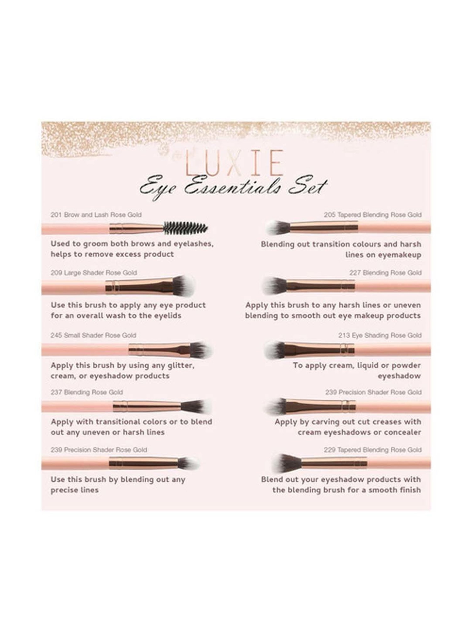 Luxie Rose Gold 237 Blending Brush