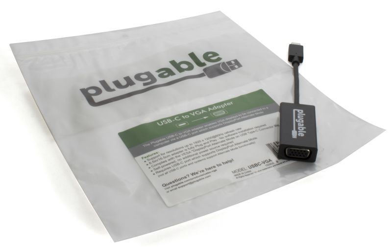 Plugable Usb 3.1 Type-C To Vga Adapter