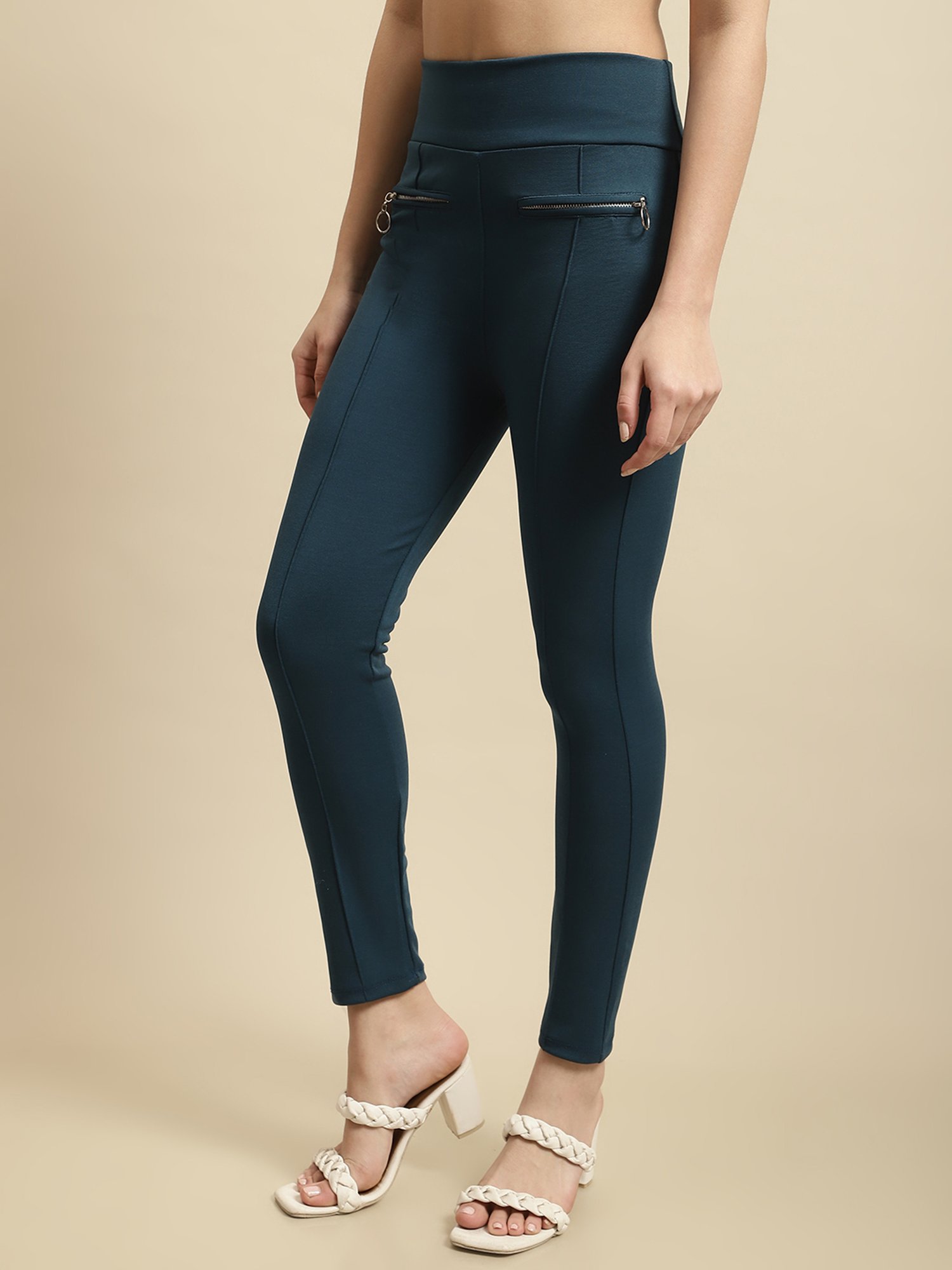 TAG 7 Blue Mid Rise Jeggings