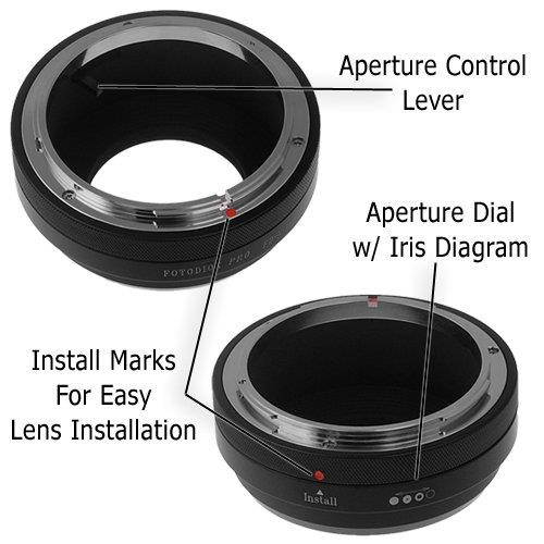 Fotodiox PRO Lens Mount Adapter, Canon FD, FL Lens to Nikon 1-Series Camera, fits Nikon V1, J1 Mirrorless Cameras, FD-Nik(1) PRO