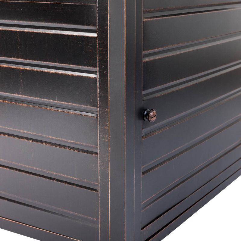 Sawyer Brushed Bronze Rectangle Aluminum LPG Fire Pit - Fire Sense