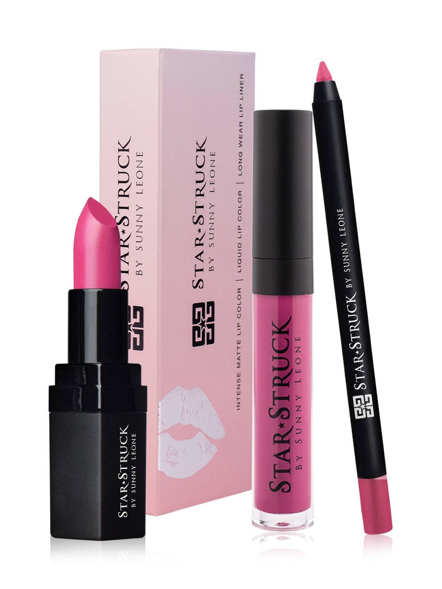 Star Stuck By Sunny Leone Matte Lip Color Liquid Lip Color & Lip Liner Kiss Me Pink