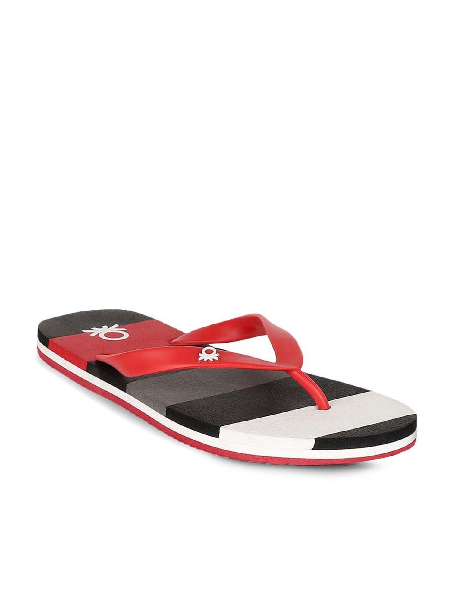United Colors of Benetton Men's Red Flip Flops