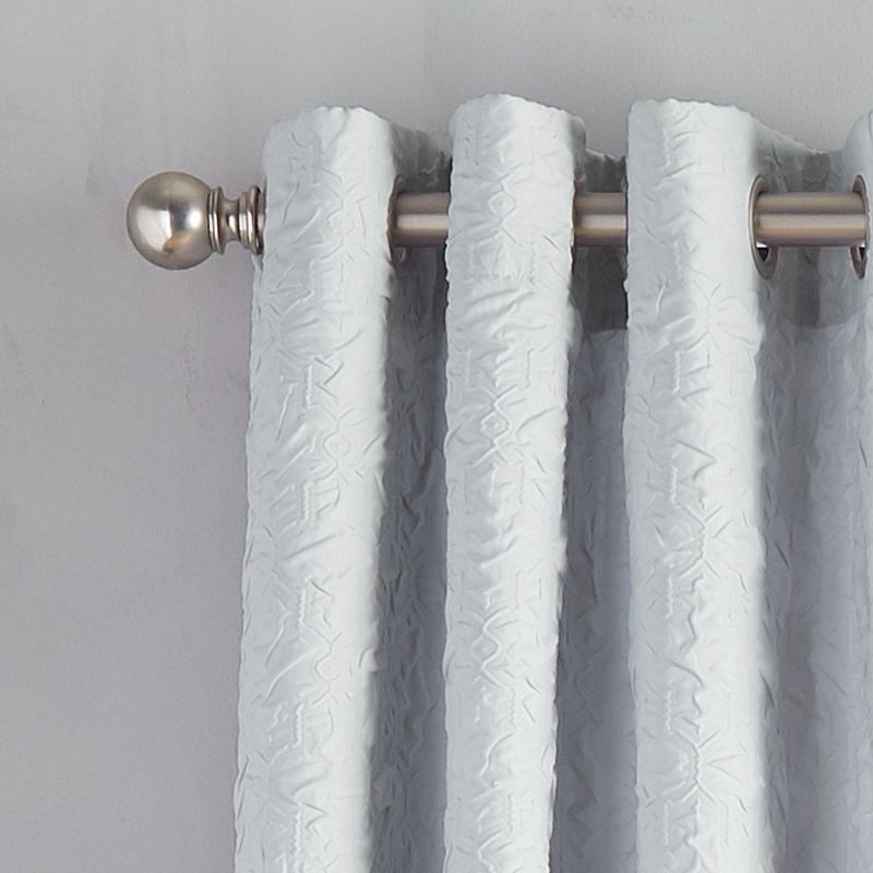 84"x52" Calista Grommet Lined Curtain Panel Gray - CHF Industries