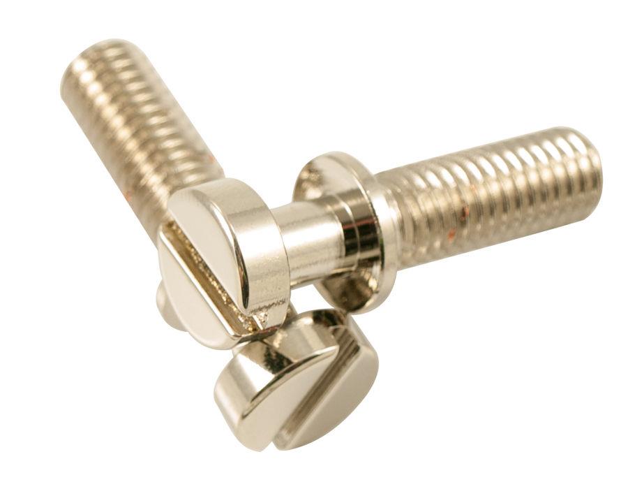 Kluson Metric Stop Tailpiece Studs (2) Steel 0.781 Inch Nickel (USA Made)