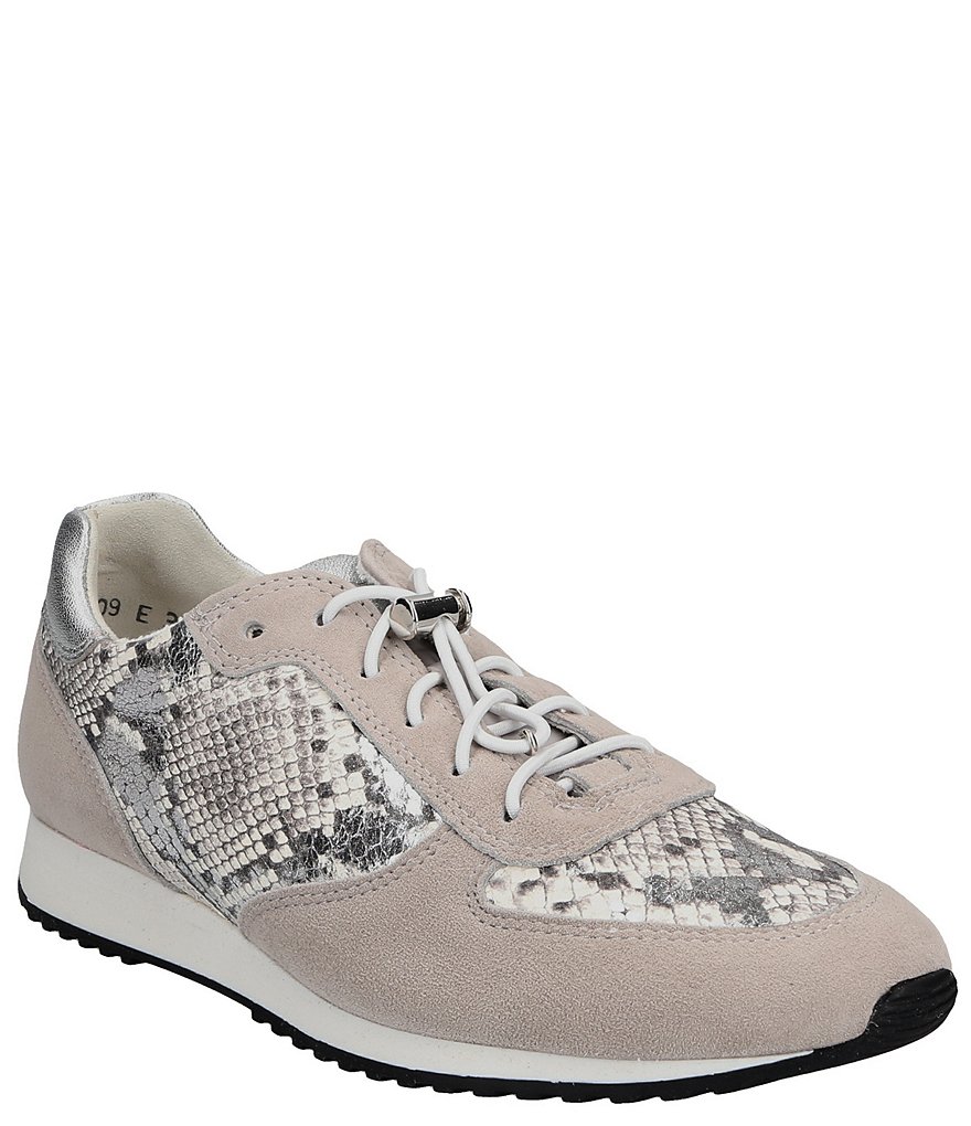 Paul Green Elvis 2021 Leather and Snake Print Sneakers