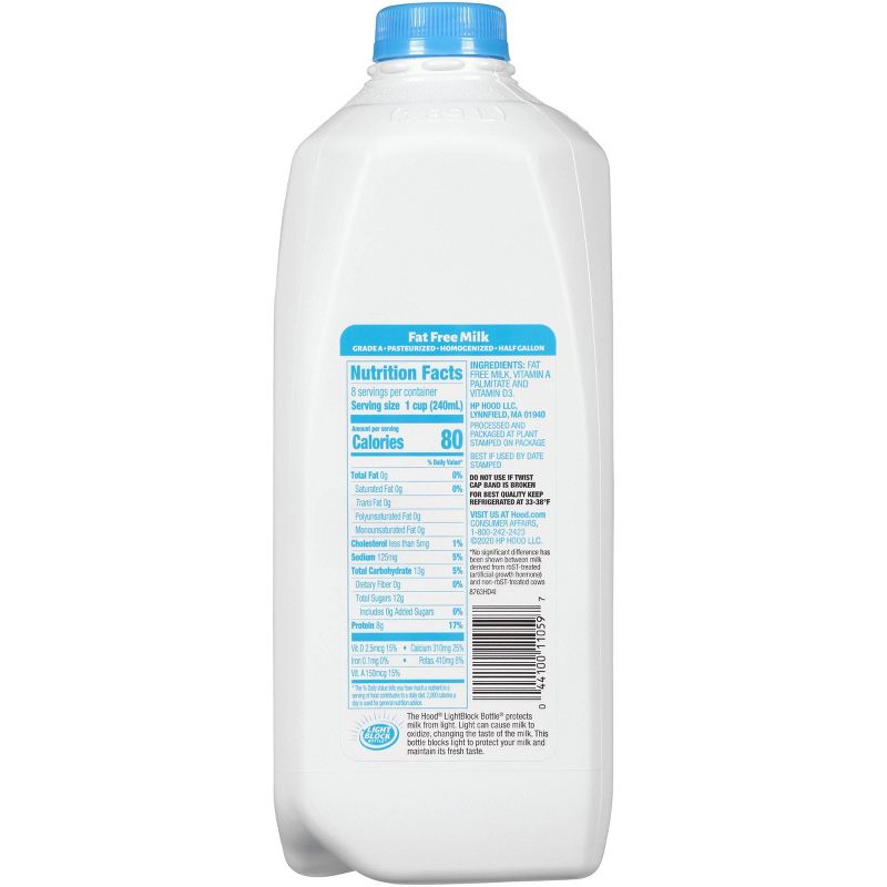 Hood Skim Milk - 0.5gal