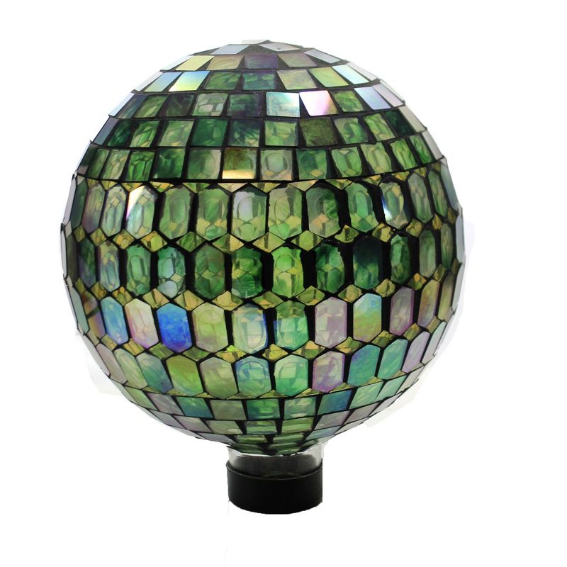 Home & Garden 11.5" Rainbow Prismatic Mosaic Globe Gazing Ball Yard Decor Echo Valley  -  Outdoor Sculptures And Statues