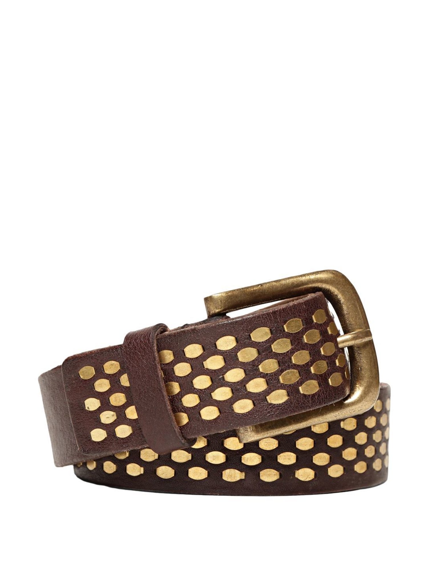 Art N Vintage Brown Leather Waist Belt For Women