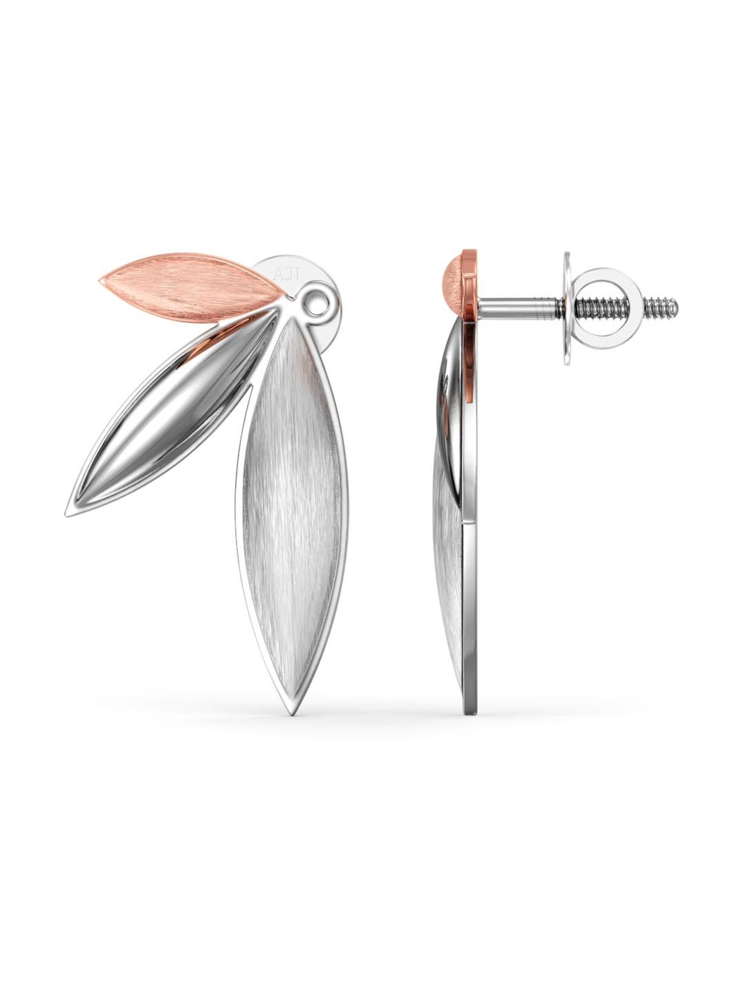 Joyalukkas 950 Platinum Organic  Flower Earrings