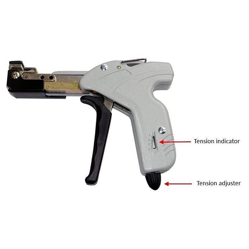 Steel Cable Tie Gun | Automatic Zip Tie Tensioner | Up To 7.9mm Wide