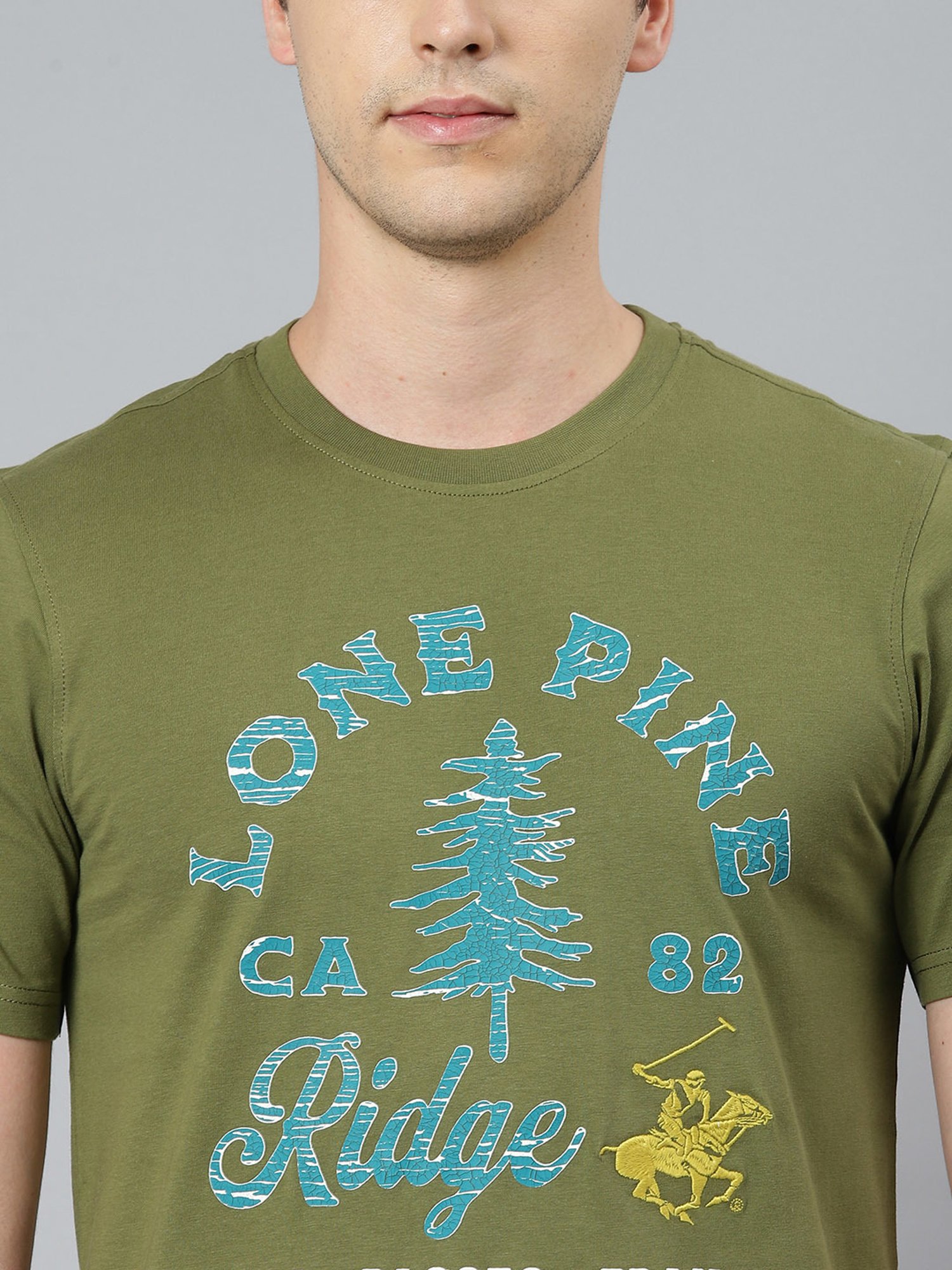 Beverly Hills Polo Club Green Crew T-Shirt