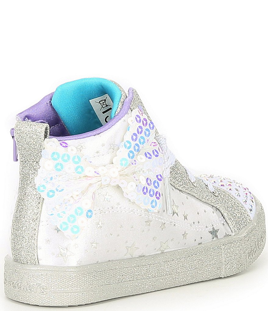 Skechers Girls' Shuffle Lite Miss Twinkle Bow Lighted Sneakers (Infant)