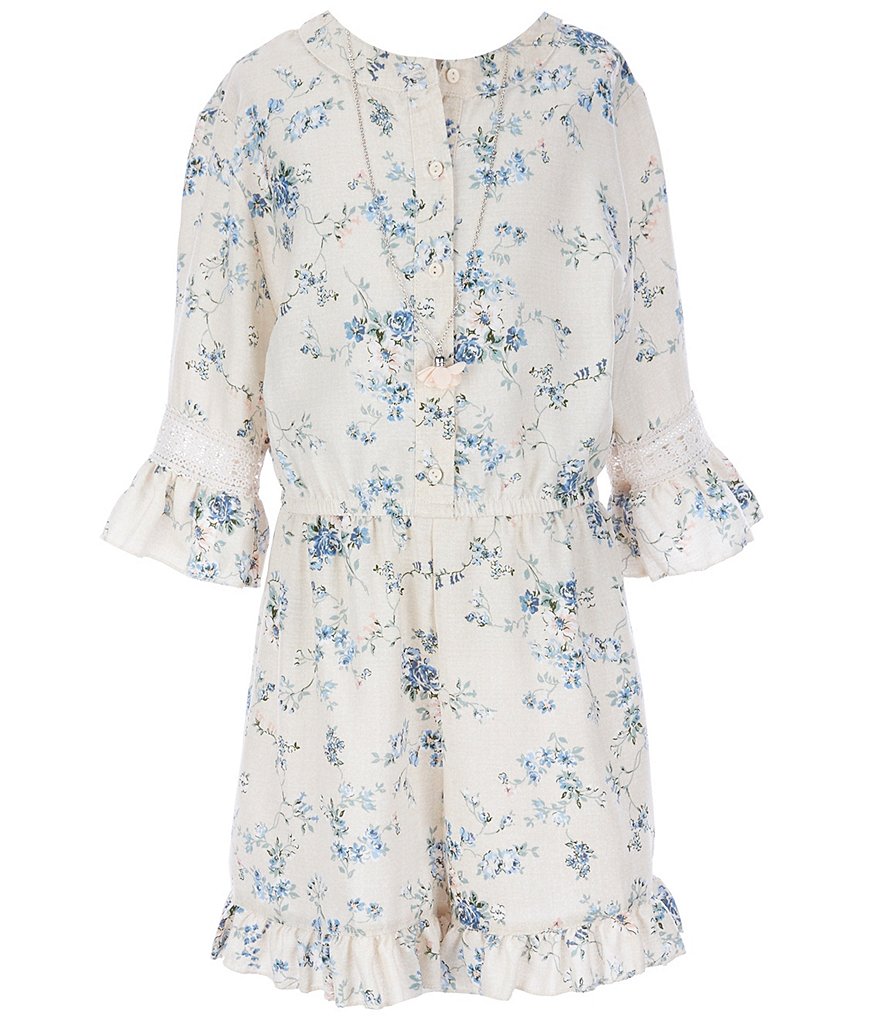 Truce Big Girls 7-16 Knit Romper