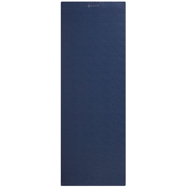 Gaiam Premium Pilates and Yoga Mat - Navy (6mm)