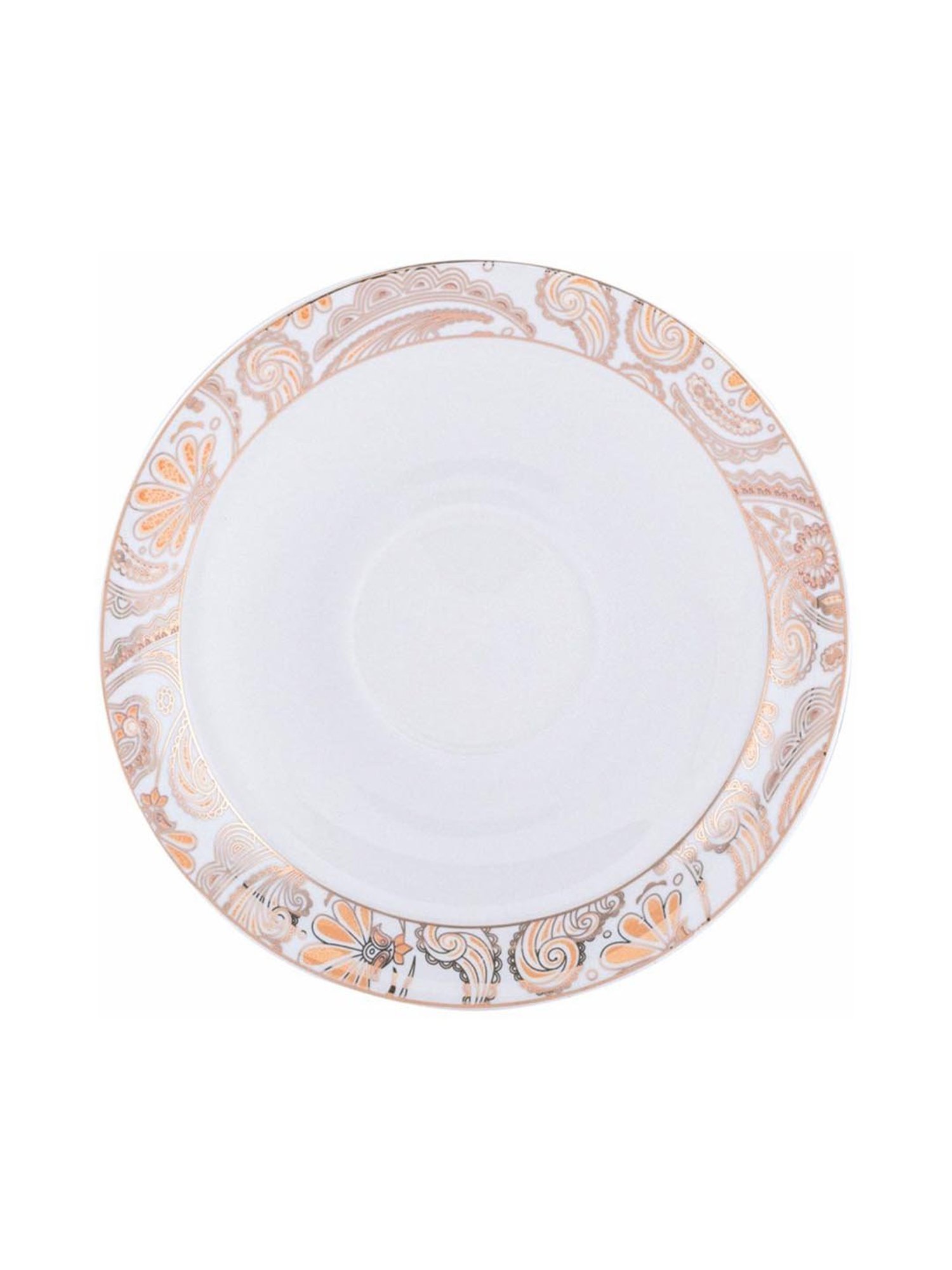 White Gold White & Gold Porcelain 12 Piece Tea Set