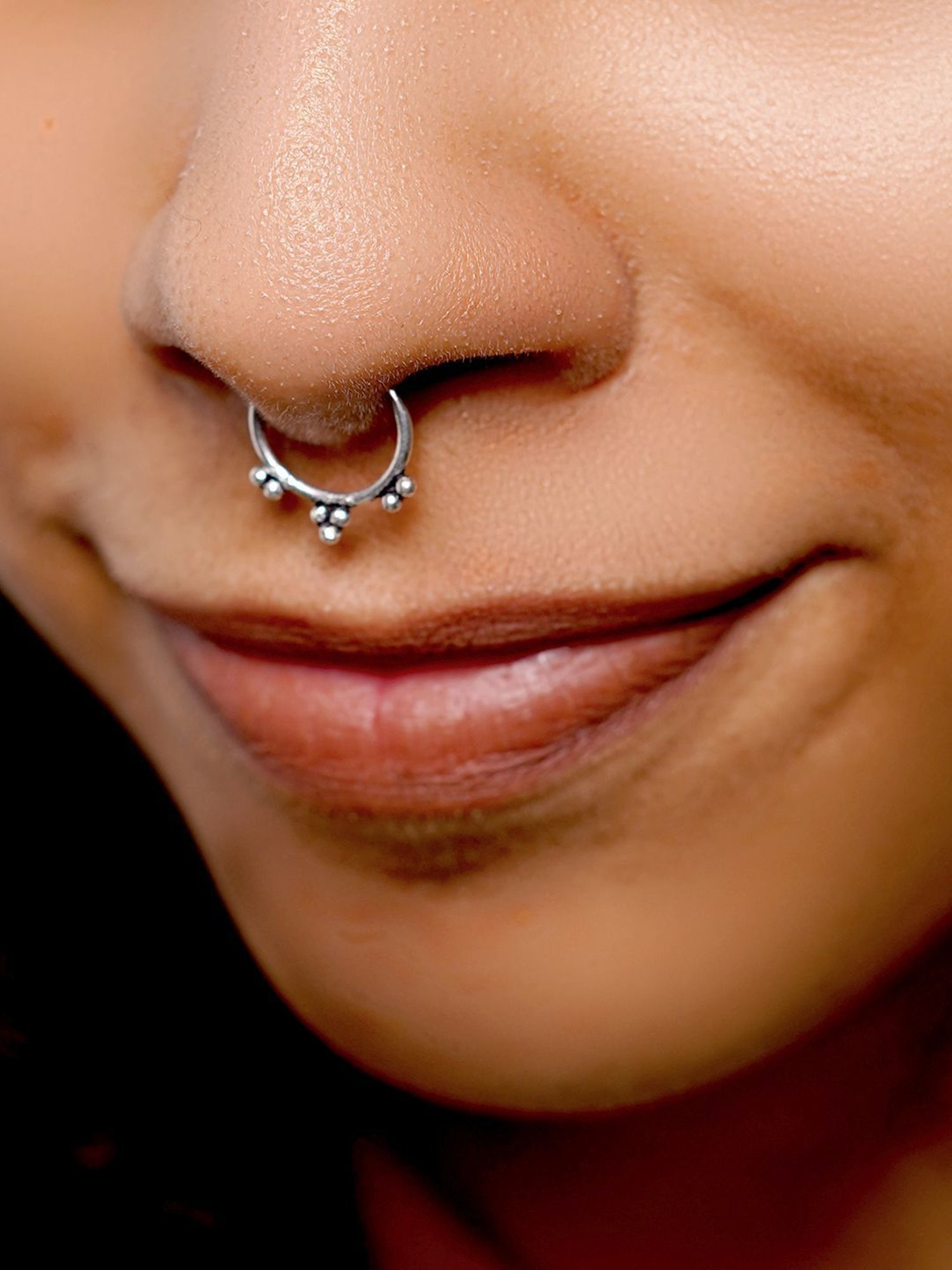 Teejh Ameya Silver Septum Ring