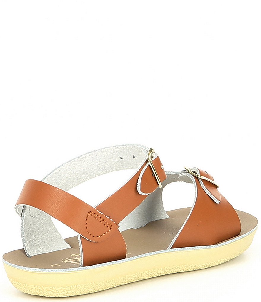 Saltwater Sandals by Hoy Girls' Sun-San Surfer Water Friendly Leather Sandals (Youth)