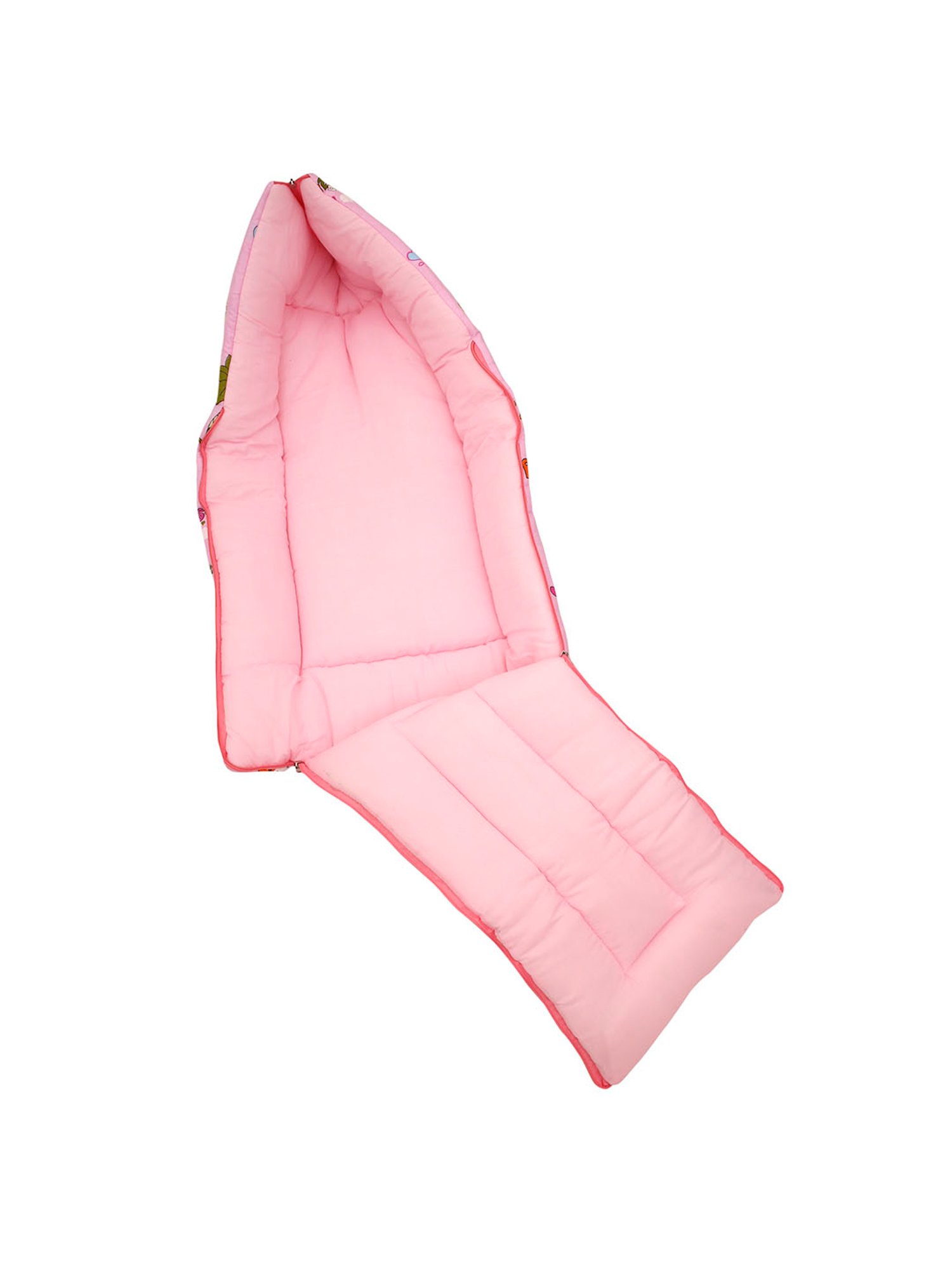 Baby Moo Vintage Ride Yellow Mattress with Fixed Neck Pillow and Bolsters