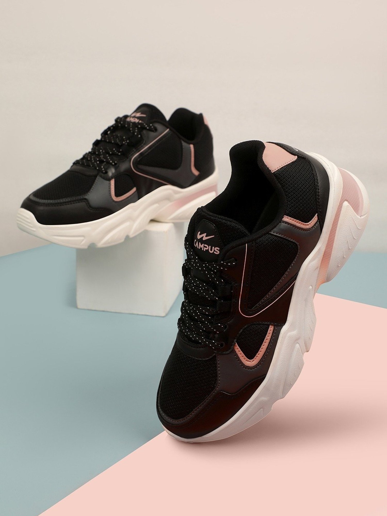 Campus Women's YASMIN Black Sneakers