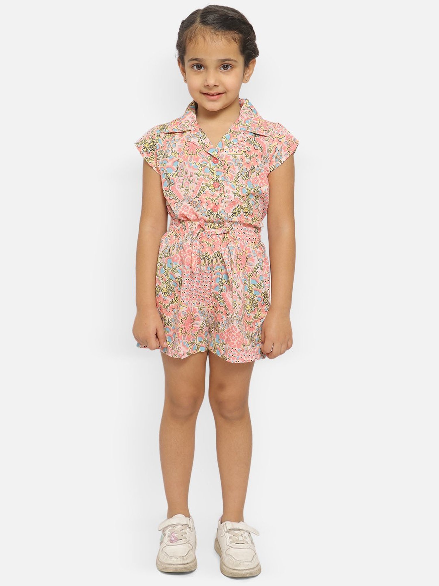 Nauti Nati Kids Multicolor Floral Print Top with Shorts
