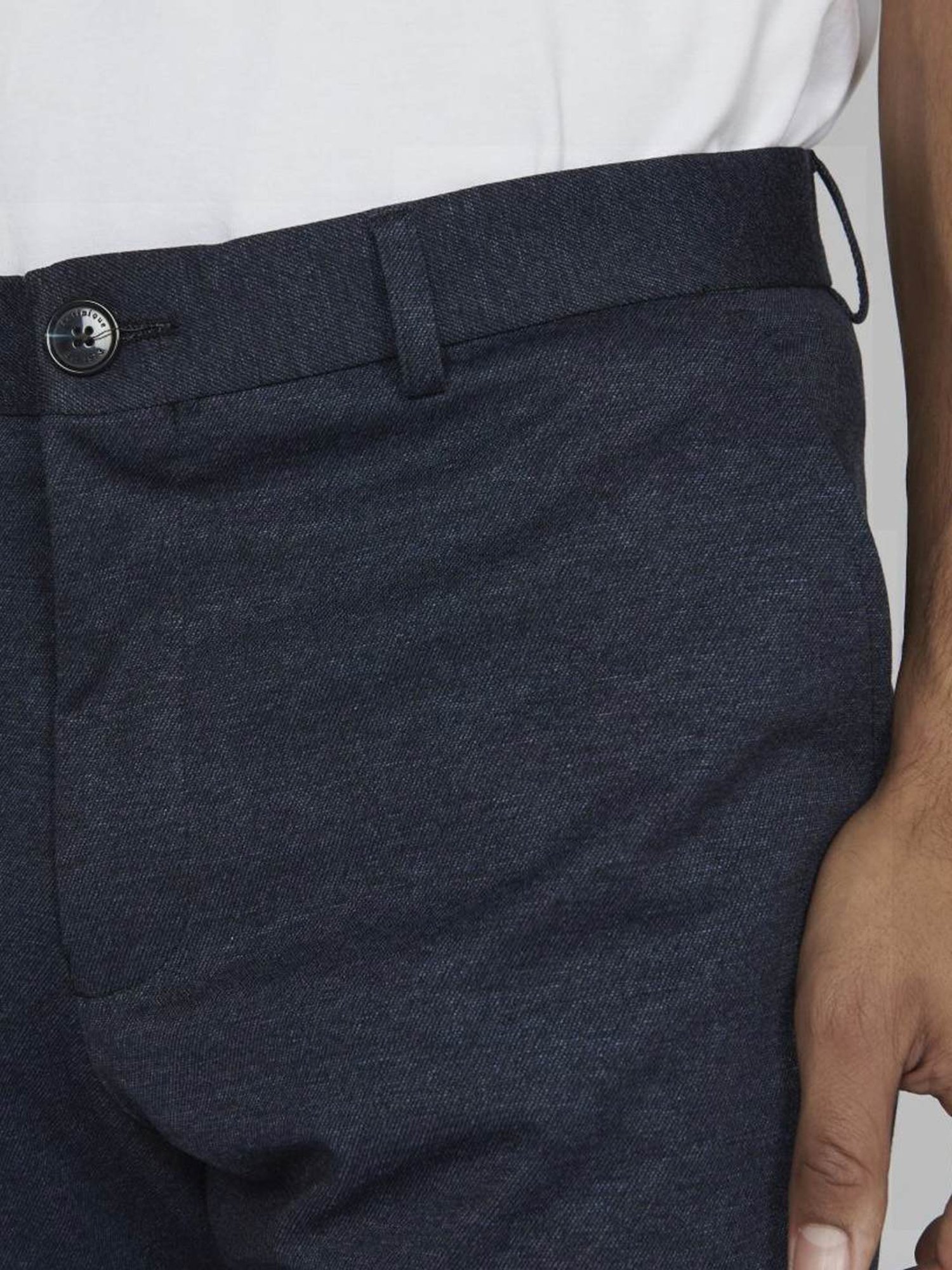 Matinique Blue Straight Fit Trousers