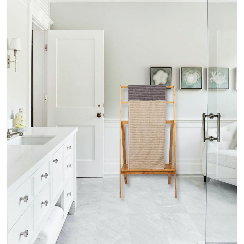 Sunbeam Bamboo and Stainless Steel  Foldable Drying Rack