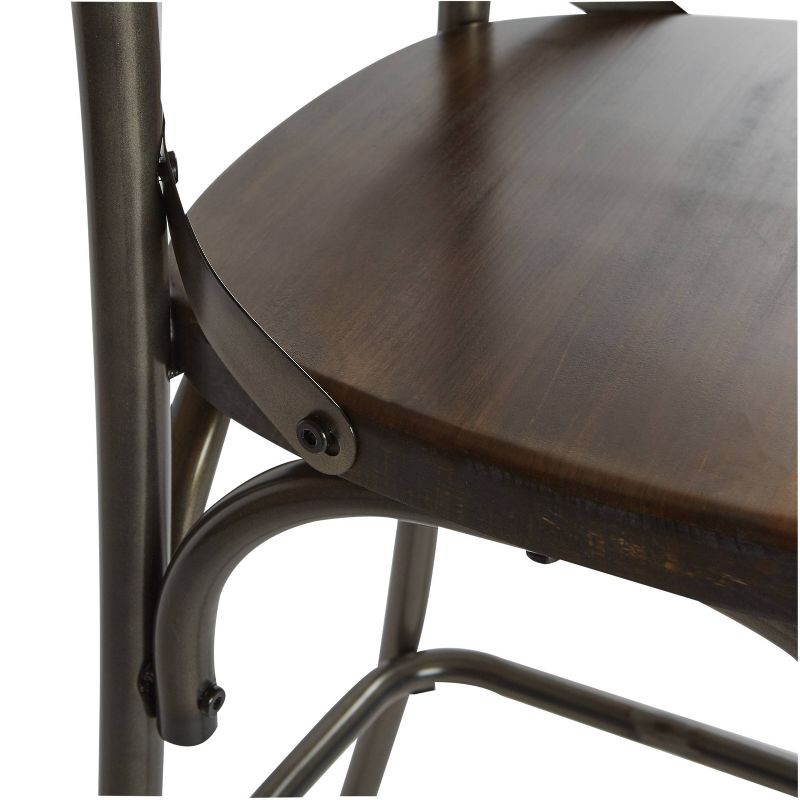 30" Indio Steel Barstool Walnut - OSP Home Furnishings