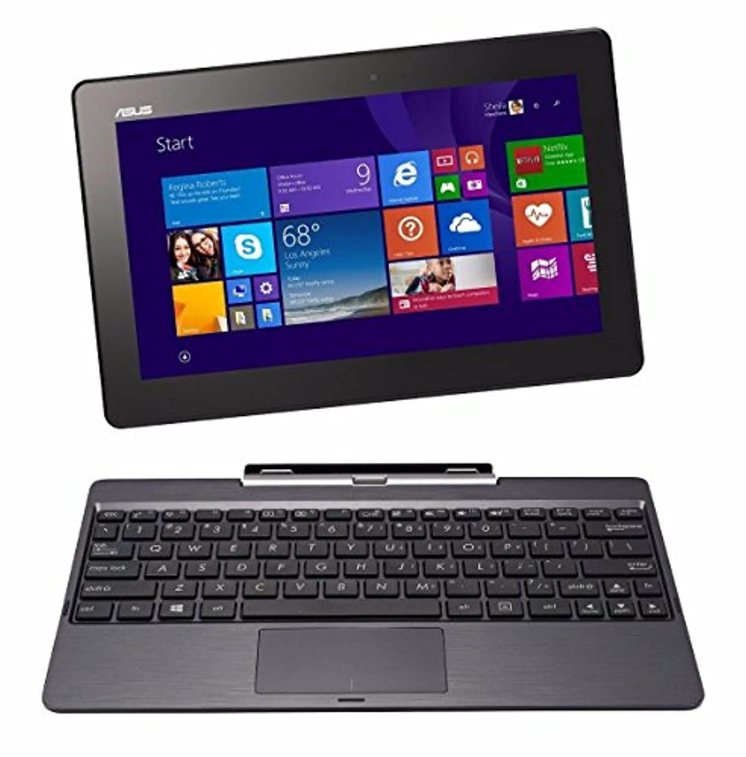 ASUS Transformer Book T100TAF-B1-MS - 10.1" Touchscreen 2-in-1 Laptop/Tablet Combo - Windows 8.1 / Intel Atom / 2GB RAM / 32GB eMMC / Intel HD Graphics / WiFi / Webcam (T100TAF-B1-MS)