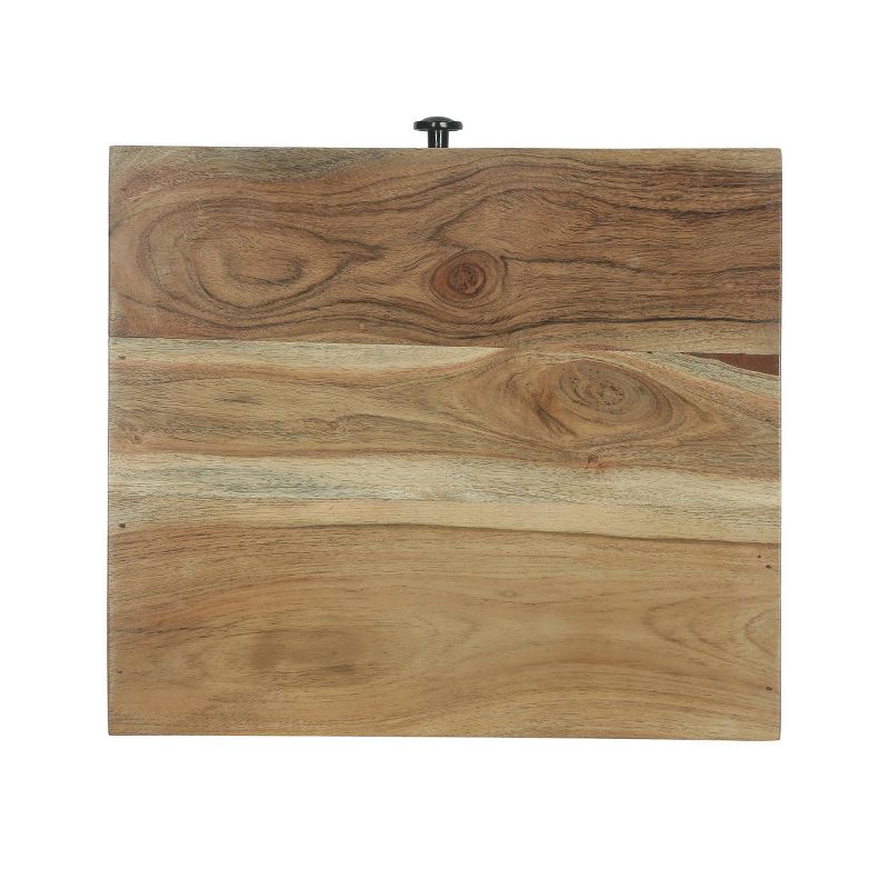 Westby Mid-Century Modern Handcrafted Acacia Wood Side Table with Drawer Natural - Christopher Knight Home