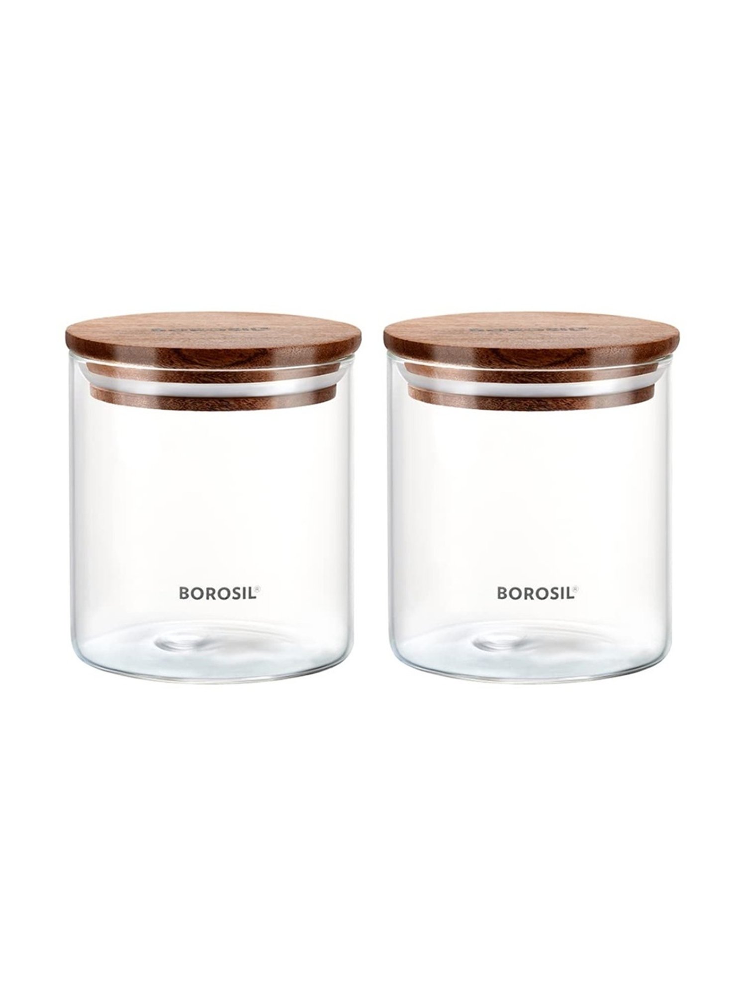 Borosil Transparent Glass Jar & Container (600ml)