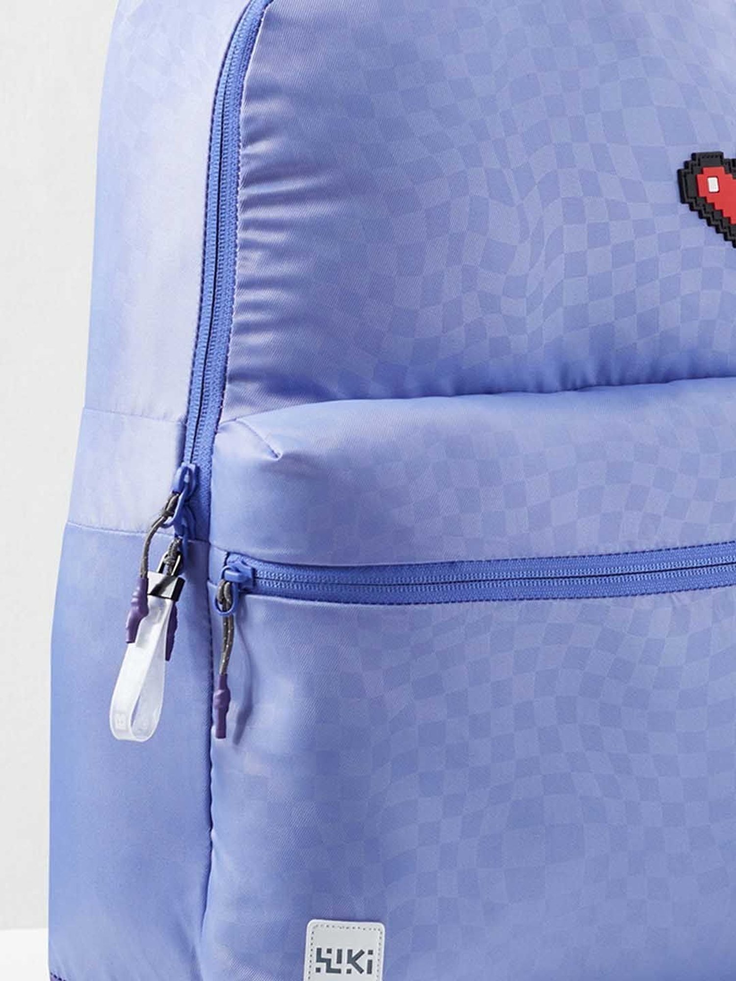 Wiki Back to School Purple Polyester Printed Backpack - 18 Ltrs