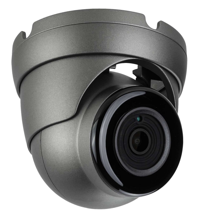 Eyemax TIU-P4122-B40 4MP HD TVI, In/Outdoor IR Turret Camera, 4mm Grey ( Made In Korea ) 12V DC
