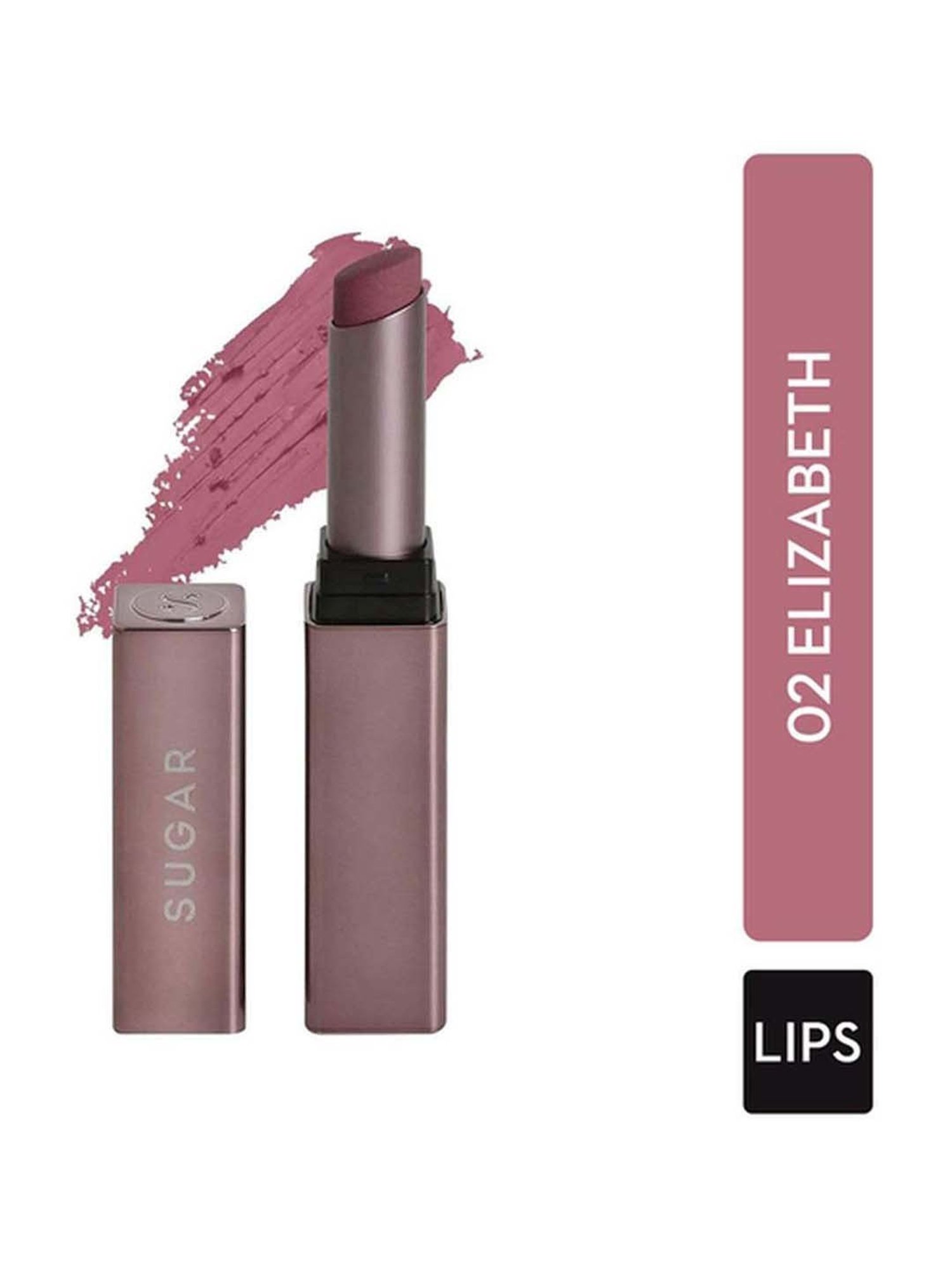 Sugar Cosmetics Mettle Satin Lipstick 02 Elizabeth - 2.2 gm