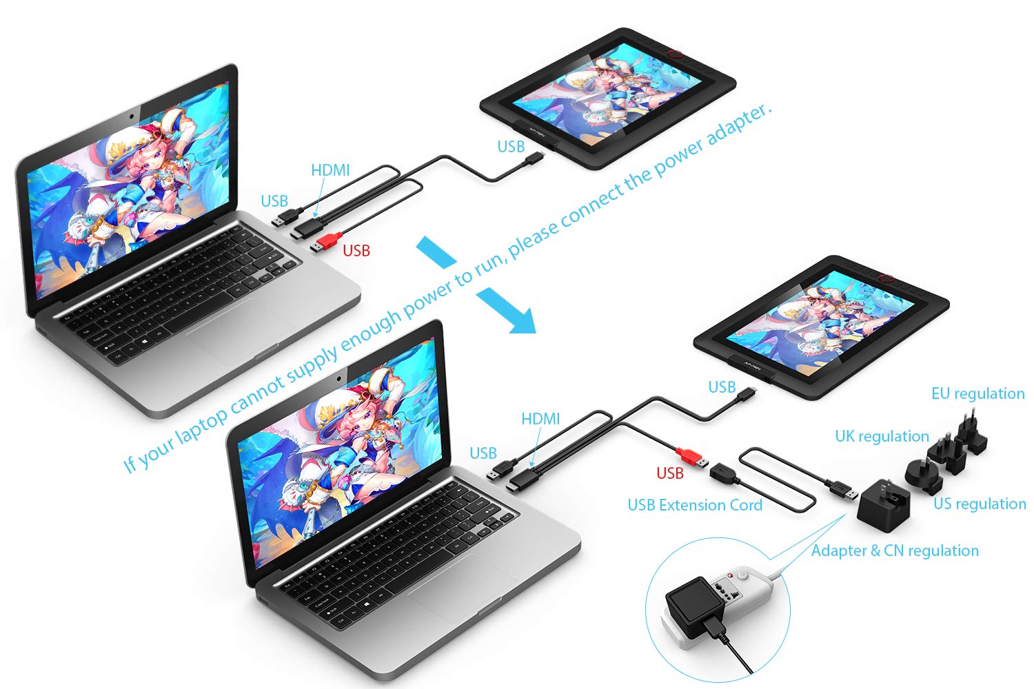 XP-PEN Artist 12 Pro 11.6 Inch Drawing Monitor Pen Display Full-Laminated Graphics Drawing Tablet with Tilt Function Battery-Free Stylus and 8 Shortcut Keys (8192 Levels Pen Pressure and 72% NTSC)