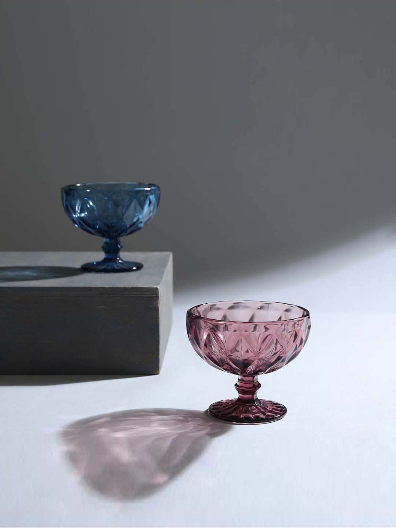 Home4U Riverre Glass Ice Cream Bowl (0.25 L) - Set of 6