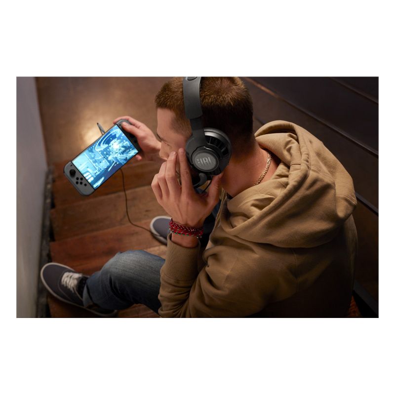 JBL Quantum 200 Over-Ear Gaming Headset (Black)