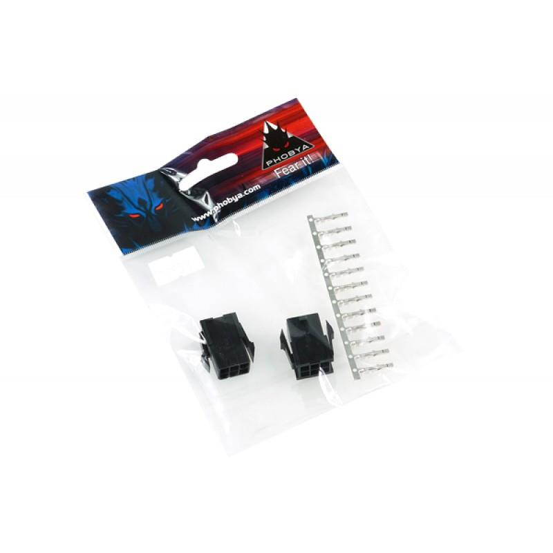 Phobya 6-pin VGA Connector (incl. pins) - 2ct | Female (82356)