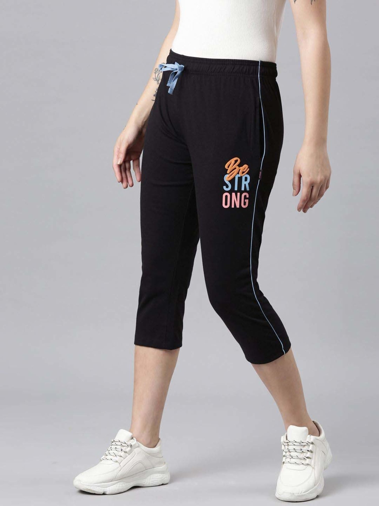 KENDALL + KYLIE Black High Rise Capris