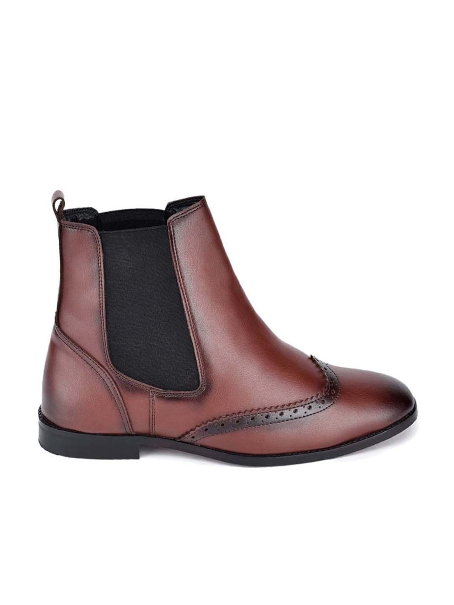 Monkstory Men's REBOOT Burgundy Chelsea Boots