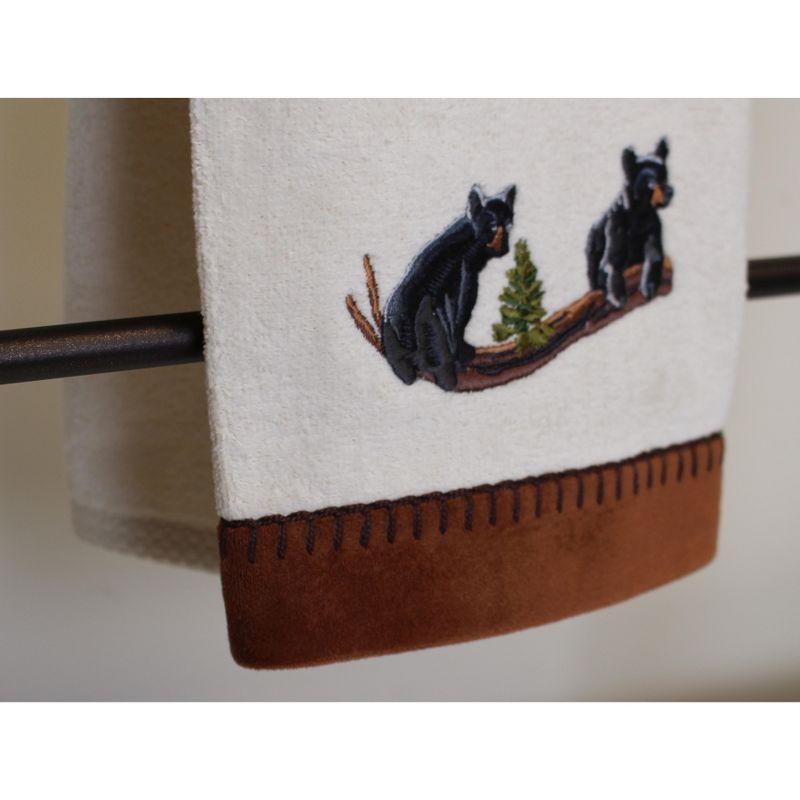Avanti Black Bear Lodge 3 Pc Towel Set