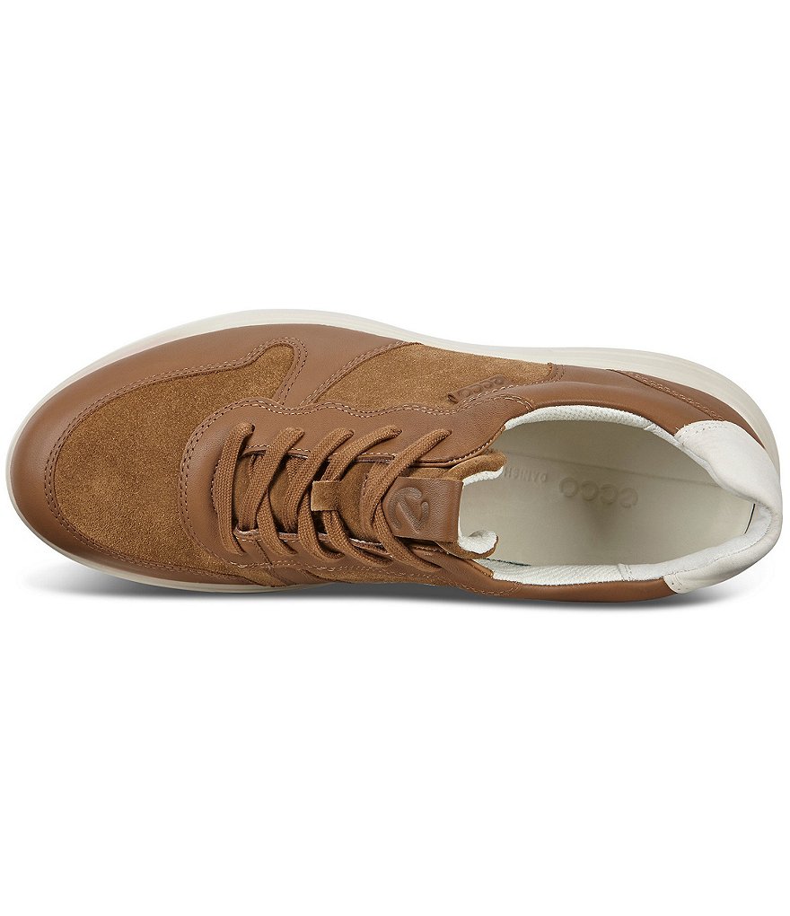 ECCO Men's Soft 7 Runner Suede and Leather Classic Sneakers