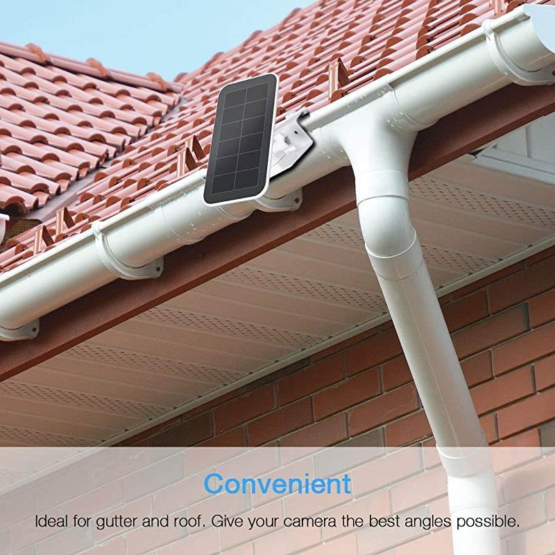 Mount for Arlo Solar Panel/Arlo Pro 3 Solar Panel/Arlo Ultra Solar Panel/Arlo Essential Solar Panel/Arlo Pro 4 Solar Panel/Reolink Solar Panel(1-Pack,White)