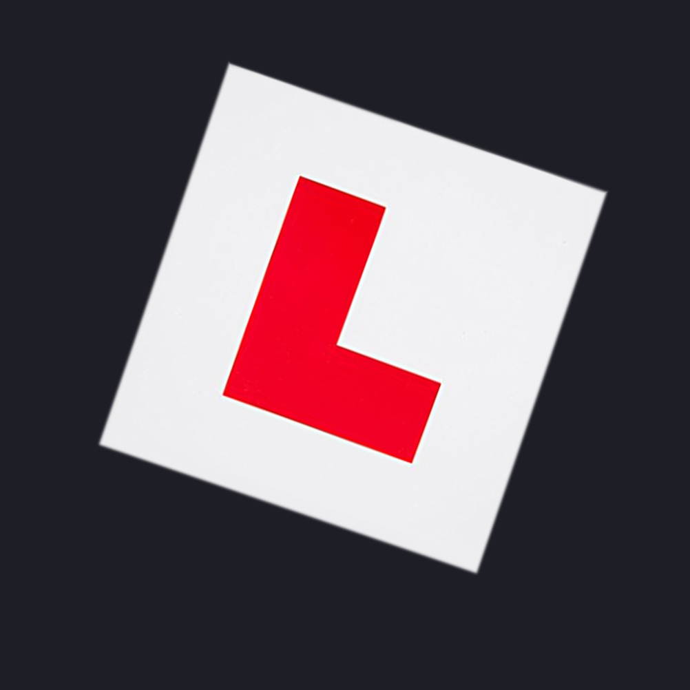 2Pcs Magnetic Learner L Plates Motorcycle Car Sticker Magnetic L Plates Learner Driver Plates