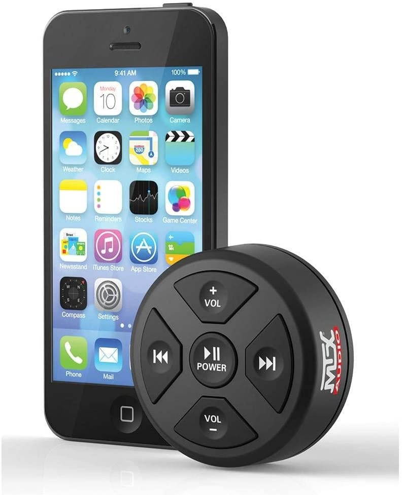 MTX MUDBTRC Universal Boat Motorcycle Bluetooth Audio Receiver & Remote Control