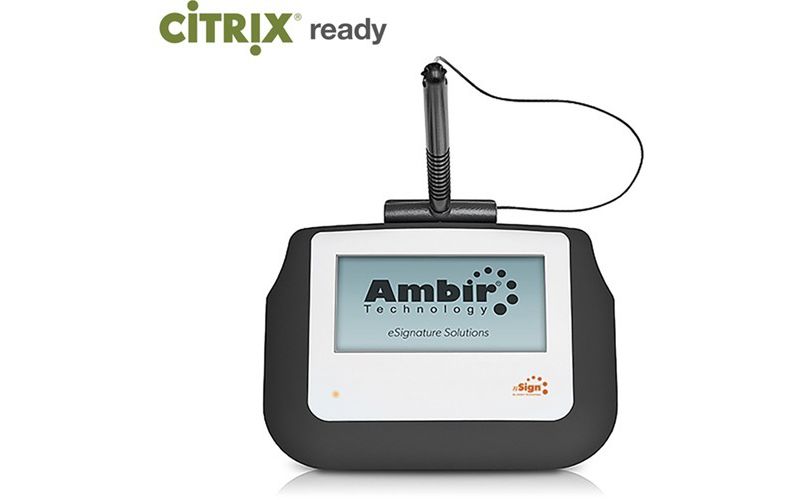 Ambir nSign SP110 eSignature Pad for NextGen users - LCD - 4" x 2" Active Area LCD"